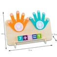 thumbnail image 5 of RYRDWP Clearance Children’s Digital Teaching Tools – Kindergarten Math Puzzle for Addition & Subtraction Learning – Wooden Arithmetic Toy with Interactive Hand Shapes & Number Blocks, 5 of 5