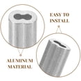 thumbnail image 4 of 100pcs Cable Crimps Aluminum Crimping Sleeves Crimping Loop Sleeves Wire Rope Crimping Tool, 4 of 9