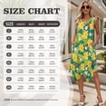 thumbnail image 7 of Whosucclay Tropical Hibiscus Plumeria Rambutan Palm Leaves Print Matching Hawaiian Holiday Outfit Set Men's Button T-Shirt Women's Sleeveless Sundress, 2026 Long Midi Dress Travel Outfit, 2XL, 7 of 7