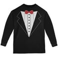 thumbnail image 1 of T-Shirt à Manches Longues Noir pour Jeunes Style Tuxedo, 1 of 1