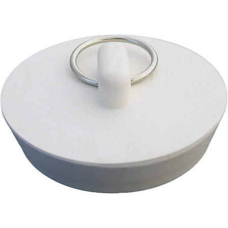 Lasco 02-3217 Hollow Rubber Sink Stopper, White