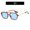 Leopard blue, variant on Mens Retro Square Frame Sunglasses Sun Protection PC Material Punk Fashion Eyewear Leopard Blue Lens Gray Film