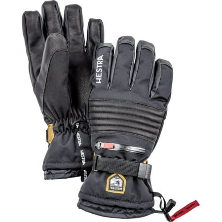Hestra Mens and Womens Waterproof Ski Gloves: All Mountain C-Zone Cold Weather Winter Glove Black (Best Women's All Mountain Skis 2019)