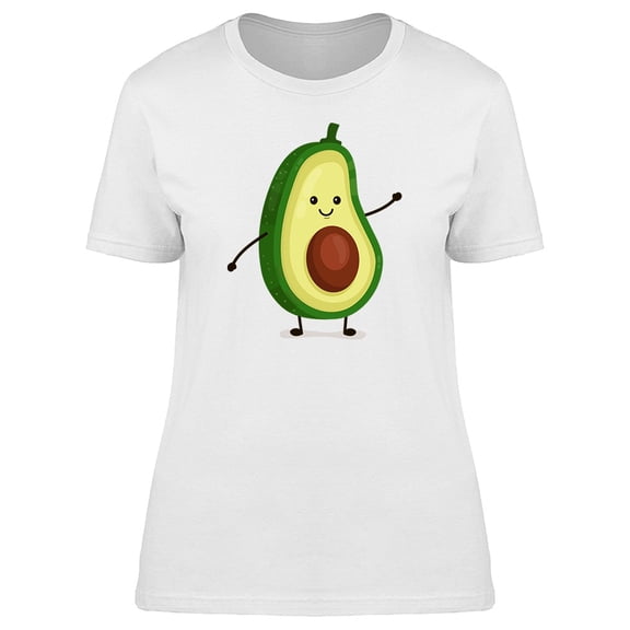 Avocado Lovers Happy Emoji Tee Women's -Image by Shutterstock