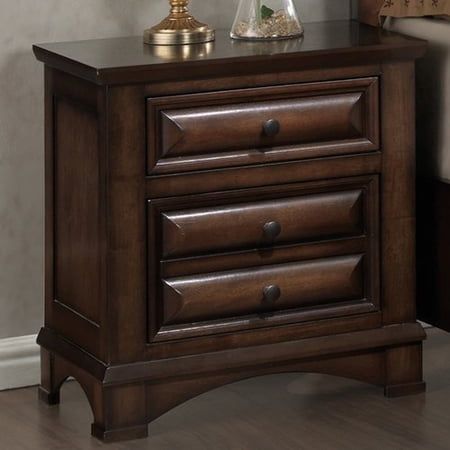 Mainstays Emery Open Shelf Nightstand Rustic Oak Brickseek