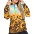 thumbnail image 4 of KLL Sunflower Field Bliss for Womens Pullover Hoodie with Pocket Hooded Long Sleeve Shirts Sweatshirt for Women-XX-Large, 4 of 7