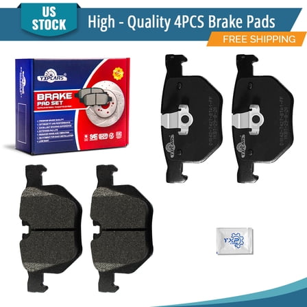 YXPCARS 4PCS D1042 Brake Pads Set, Rear Ceramic Pads for BMW 525i 525xi 528i/528i xDrive 528xi 530i 530xi 535i xDrive 535xi X5 X6