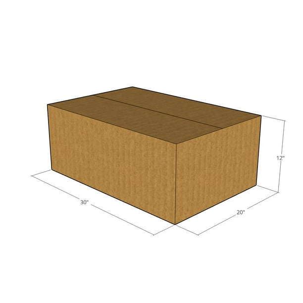 150 New Corrugated Boxes - 30x20x12 - 32 ECT - LxWxH - Walmart.com