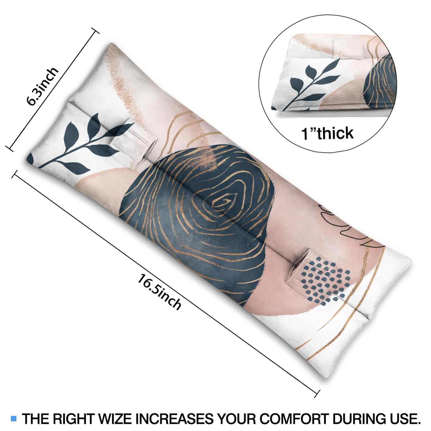 Universal Surgery Seatbelt Pillow Comfort for Mastectomy & Hysterectomy (Symmetrical)