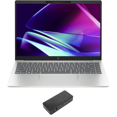 HP Pavilion Plus 14t-ew100 Home/Business Laptop (Intel Ultra 5-125H 14-Core, 14.0in 120 Hz Wide QXGA (2560x1600), Integrated GPU, 16GB LPDDR5 7466MHz RAM, Win 11 Home) with USB-C Dock