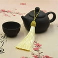 thumbnail image 5 of U8MO 100X Key Chian Pendants Ice Silk Thread Cap Tassel Trim Craft Jewelry Making DIY-18# red coffee-100pcs, 5 of 8