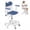 Blue, variant on Ergonomic Swivel Desk Chair for Kids - Adjustable Height Study Chair with Flip‑Up Armrests & Footrest, Computer Chair for Students, Boys & Girls