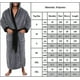 thumbnail image 3 of Bata de baño larga con capucha y forro polar para hombre, 3 of 3