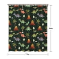 thumbnail image 5 of Dark Green Toned Dinosaur and Volcano Pattern Shower Curtain 72"x84" ,Bathroom Decorative Shower Curtains Set with 12 Hooks,Modern Waterproof Washable Shower Curtain, 5 of 6