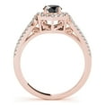 thumbnail image 3 of 1.50 Ct Halo Black Diamond Engagement Rings - Bridal Set - 14K Gold, 3 of 10