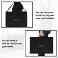 thumbnail image 5 of facefd Washable Waterproof Artist Storage Bag with Handles Straps Large Capacity Art Pocket Accessory for Painting Poster Artworks, 5 of 5