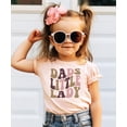 thumbnail image 3 of Dad's Little Lady Shirt for Girls Retro Distressed Daddy's Girl Tee for Toddlers and Kids Peach Shirt Youth Large, 3 of 5