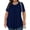 C-Navy Blue, variant on KOITHOT Womens Plus Size Tops Tunic Short Sleeve Crew Neck Shirts Casual Soft Blouse 1X-5X