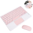 thumbnail image 2 of 1 set Bluetooth Keyboard Bluetooth mouse with Touchpad，Rechargeable Portable Wireless Bluetooth Tablet Keyboard with Trackpad Bluetooth mouseCompatible for iPad, iPhone,iOS Android Windows, 2 of 9