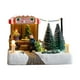 thumbnail image 1 of Escena de nieve de casa navideña con luz Decoración navideña Micro paisaje para interior, 1 of 9
