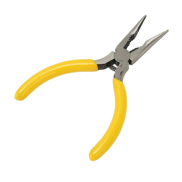 Serrated Needle Nose Plier Needle Long Nose Plier Multi Purpose Alloy Steel 5 Inches For Eletricians For Handling Computer Hardware