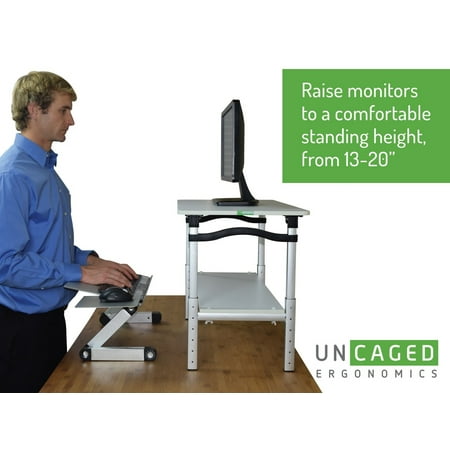 Lift Tall Adjustable Height Computer Monitor Stand For Sitting