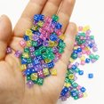 thumbnail image 4 of Mini Cubo de seis caras para juegos de mesa, 200 piezas, 5mm, acrílico, sólido, transparente, ángulo recto, dados estándar, 4 of 4