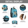 thumbnail image 4 of JIALIOU 14" Laptop Backpack Waterproof Airline Approved Stylish Casual Daypack for Travel Business College Work, Starfish with Sunglasses, 4 of 8