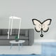 thumbnail image 2 of Mesita de noche,Mesa auxiliar de acrílico transparente,mesa auxiliar transparente de 2 niveles,Mesa pequeña de acrílico,mesita de noche pequeña,compacta,Reloj de pared,Reloj de pared para, 2 of 8