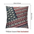 thumbnail image 4 of nygtbtfer American Flag Pillow Covers Decorations USA Flag Throw Pillow Covers Linen Farmhouse Pillow Cases Cushion Covers Square White, 4 of 7