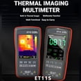 thumbnail image 2 of Industrial Thermal Camera Thermal Imaging Multimeter for Energy Audits and Preventive Maintenance with Memory Function, 2 of 8