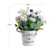 thumbnail image 2 of Arreglo floral de imitación de claveles falsos, plantas artificiales con maceta de hojalata, 2 of 3