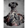 thumbnail image 2 of Halloween Clothes Bloody Print Casual Party Round Neck Sexyhot-selling Items, 2 of 4