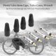 thumbnail image 2 of Núcleo De Válvula 4 tapas de vástago de válvula Presta + 4 núcleos de válvula + kit de herramientas de llave (negro) Tmvgtek Accesorios para autos y motos, 2 of 7