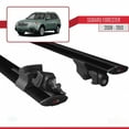 thumbnail image 5 of Compatible with Subaru Forester 3 (SH) 2008-2013 HOOK Model Car Roof Rack Cross Bar Black Aluminium 2 Bars, 5 of 8