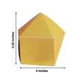 thumbnail image 2 of BalsaCircle 25 Gold Glittered 3" Geometric Party Favor Gift Boxes Wedding Party Decorations, 2 of 8