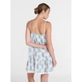 thumbnail image 4 of Joyspun Women’s V Neck Woven Sleep Chemise, Sizes XS-3X, 4 of 6