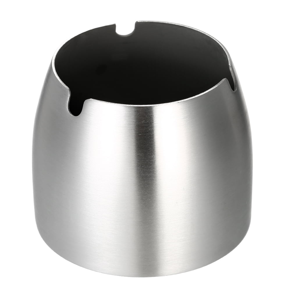 Conical Stainless Ashtray Windproof Tabletop Portable Cigar Ash Tray Cup 