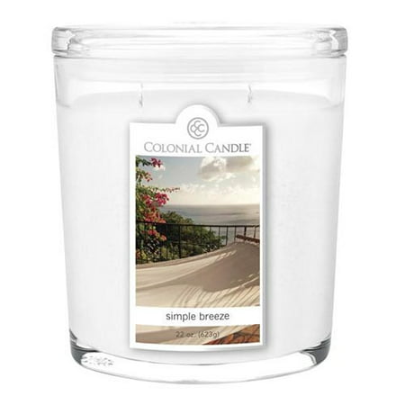Colonial Candle Two-Wick 22 Oz. Oval Jar - Simple Breeze