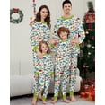thumbnail image 2 of Pijamas familiares a juego de Navidad 2025, pijamas de dibujos animados de muñeco de nieve de Feliz Navidad, conjunto de ropa para adultos y niños, mono de bebé + ropa para perros, 2 of 4