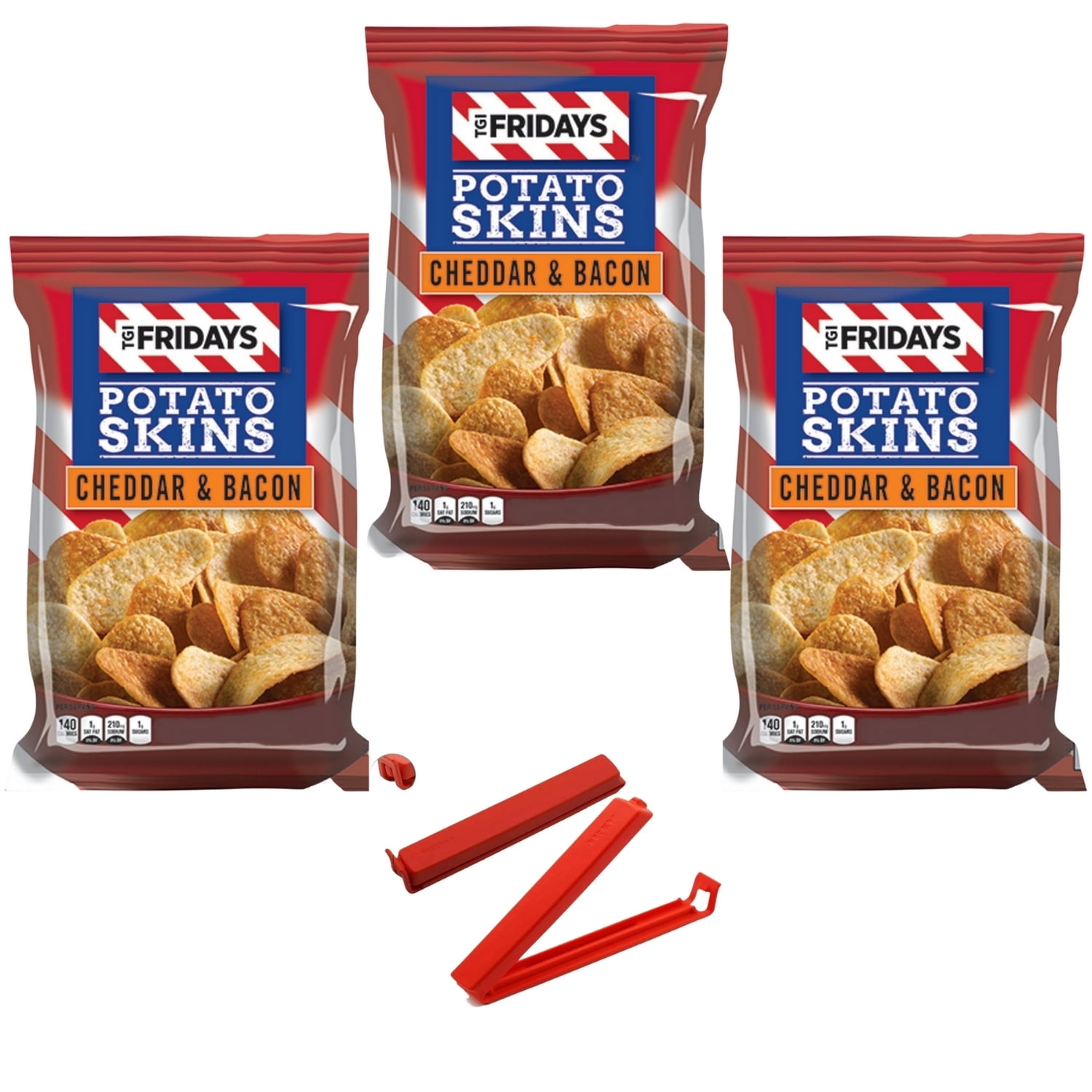Tgi Friday S 4 Oz Cheddar Bacon Potato Skins Chips 3 Bags And 1 Chip Clip Walmart Com Walmart Com Tgi Friday S 4 Oz Cheddar Bacon Potato Skins Chips 3 Bags And 1 Chip Clip Walmart Com Walmart Com