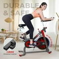 thumbnail image 4 of Stationary Low Noise Cycling indoor bike for Home Cardio Training with 330lbs Weight Capacity, Silent Belt Drive and Comfortable Seat Cushion, 4 of 12