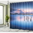 thumbnail image 5 of Ambesonne Blue Shower Curtain, Sky Reflection on Water, 69"Wx75"L, Royal Blue, 5 of 5