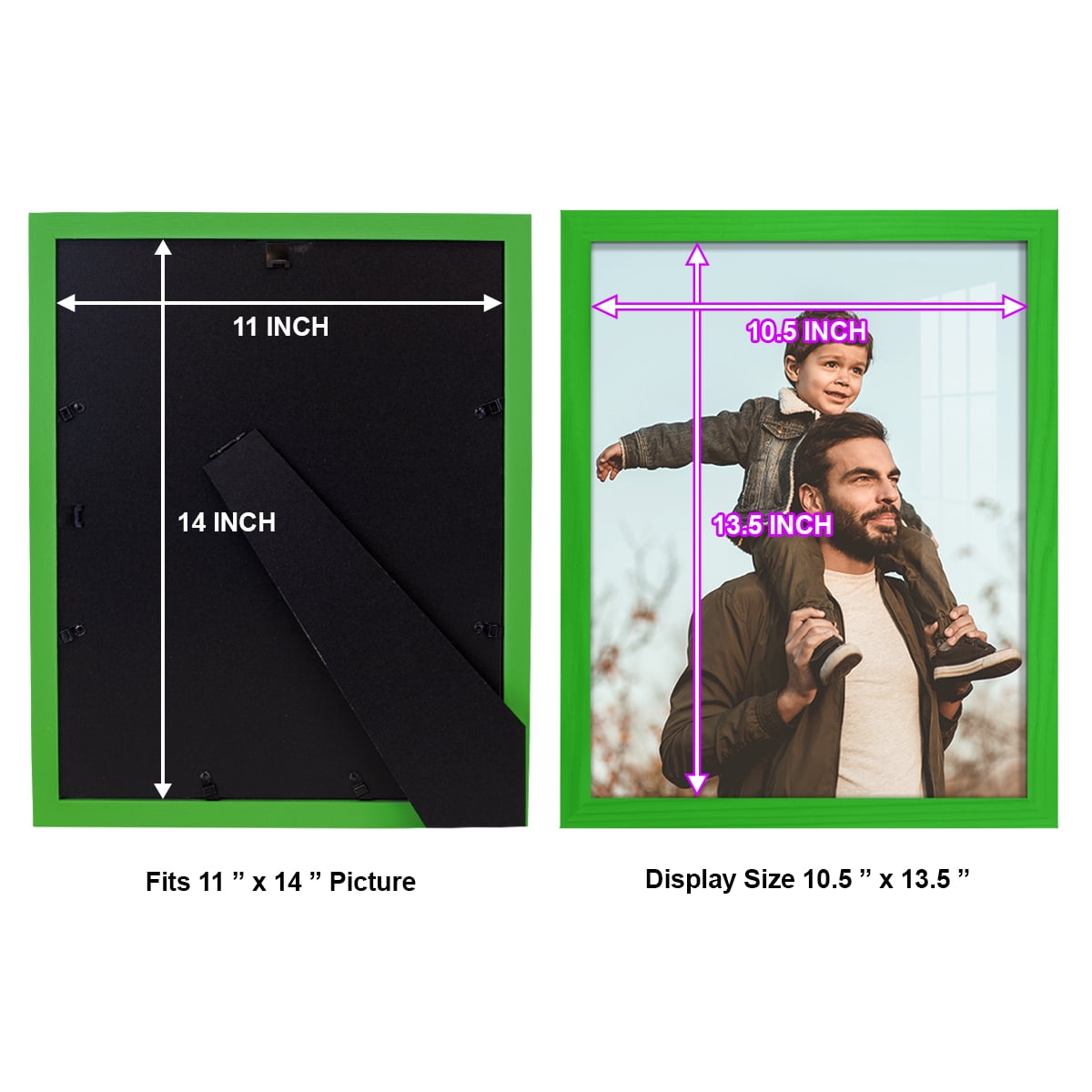 11x14 Wood Grain Picture Frame - Rainforest