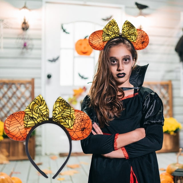 Accesorios para el cabello de Halloween, diadema para fiestas navideñas, diseño de telaraña, lazo, accesorios para el cabello, diadema de plástico