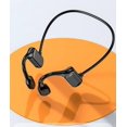 thumbnail image 4 of Auriculares deportivos Bluetooth de oreja abierta - Auriculares inalámbricos de conducción ósea - Resistentes al sudor para correr y hacer ejercicio, con paquete de pegatinas (negro), 4 of 5