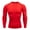 Red, variant on Mens Fitness Long Sleeve Running T Shirt for Men | Thermal Muscle Athletic Gym Compression Top for Training and Performance Red
