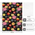 thumbnail image 2 of 2 Pcs Pioneer Flower Floral Print Pattern Kitchen Towels, Funny Microfiber Dish Towel Set, 18" X 26" Tea Towels, 2 of 6