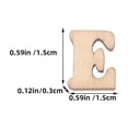 thumbnail image 2 of HEATSHAKING 200Pcs Wood Letters for Crafts Plain Surface Letter Decor Children Parents Craft Enthusiasts, 2 of 7