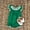 Green, variant on ZEHJUHAN Baby Girls' Short Sleeve Romper, Clover Embroidered Ruffle Trim Playsuit with Snap Closure Green,3-6M